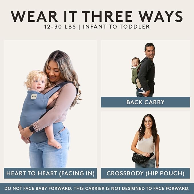 Baby Tula Lite Ripstop Nylon Compact Baby Carrier, Lightweight & Ergonomic - Image 4