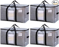 TAILI Extra Large Moving Bags, 4 Pack Silver Heavy Duty Totes by TAILI