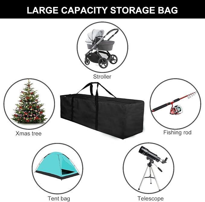 INFANZIA 45inch Sports Duffel Travel Bag, 115L Extra Large Duffel Luggage Bag - Image 6