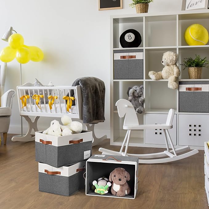 GhvyenntteS 6 Pack Fabric Storage Bins - Image 7