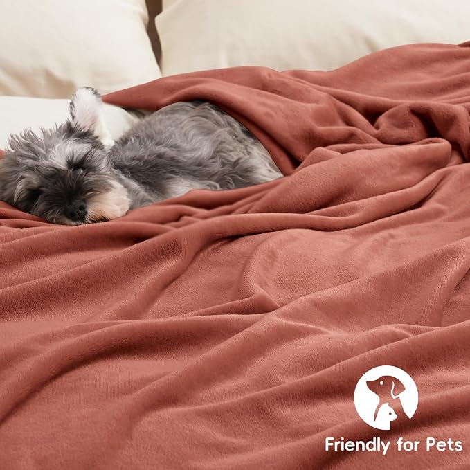 PHF Ultra Soft Fleece Blanket Queen Size, No Shed No Pilling Luxury Plush Cozy - Image 5