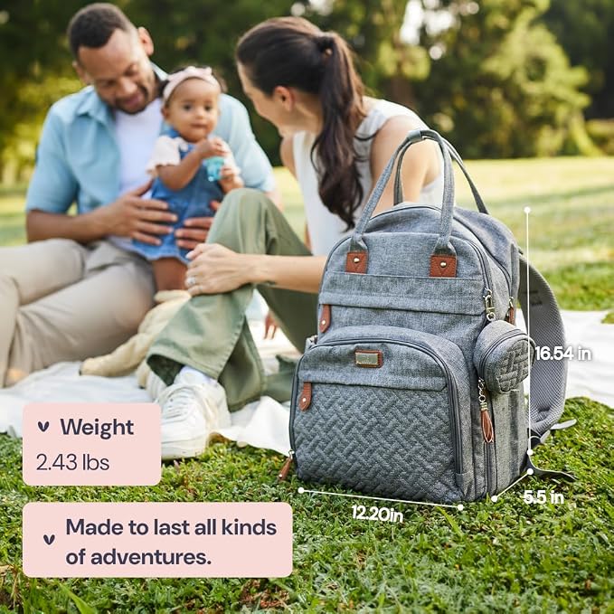 BabbleRoo Diaper Bag Backpack - Image 3