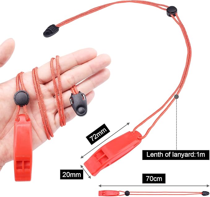 5 Pack Whistles Emergency, Shrill Loud Kayak Safety Whistle - Image 2