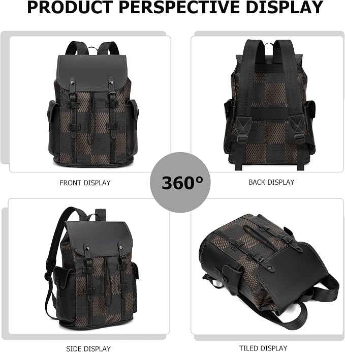 KingTo Laptop Backpack for Men Luxury Anti-Theft Travel Backpack Casual - Image 3