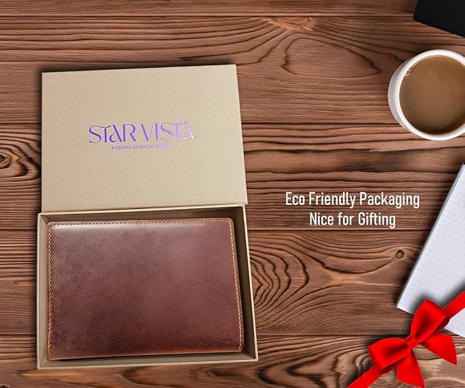 STAR VISTA Albatross Leather Travel Passport Holder, Minimalist Design - Image 6