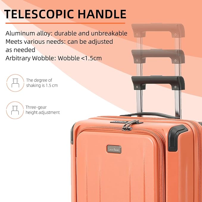 Carry On Luggage, 20Inch & 29 Inch Top Opening Airline Approved ABS+PC Hard - Image 6