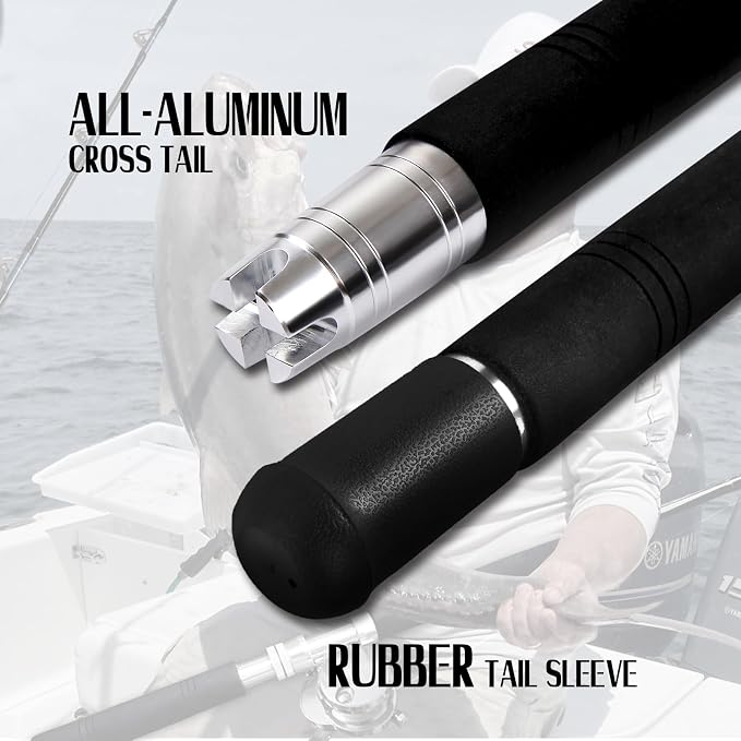 Fiblink Saltwater Offshore Heavy Trolling Fishing Rod Big Game Conventional - Image 7