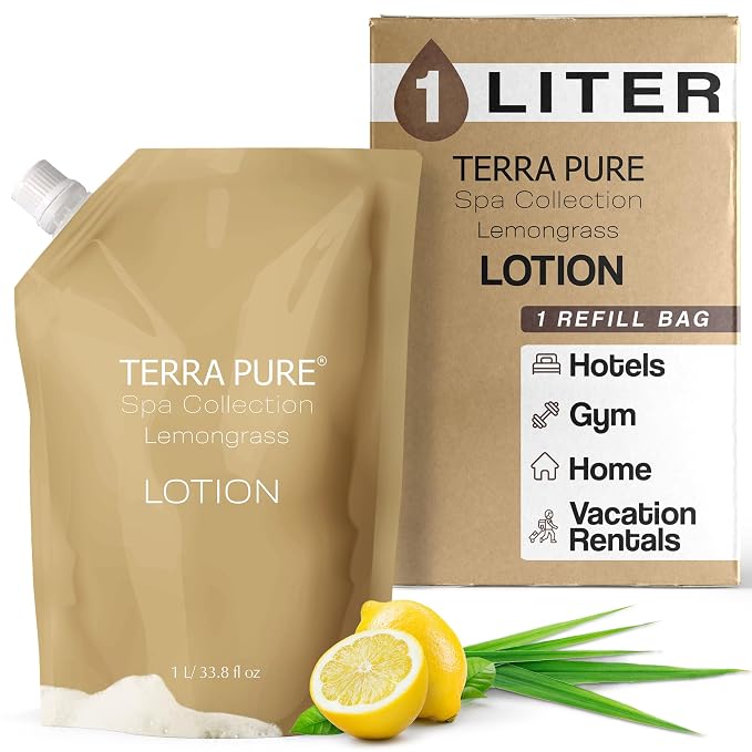 Terra Pure Spa Collection 1 Liter Lotion Refill Bag by 1-Shoppe