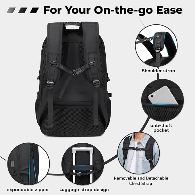 18.4 Inch Large Travel Backpack - Image 5