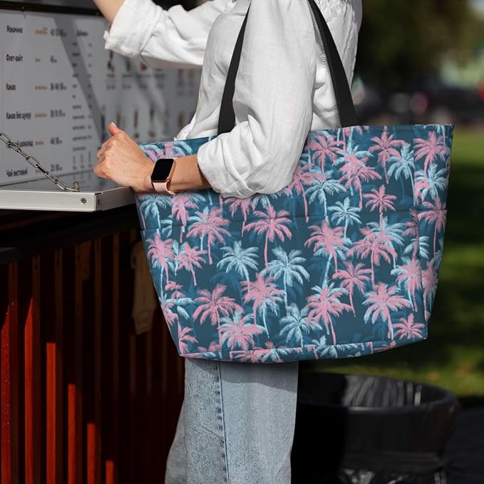 Beach Bag for Women Beach Tote Bag Waterproof Sandproof Large Bags - Image 7