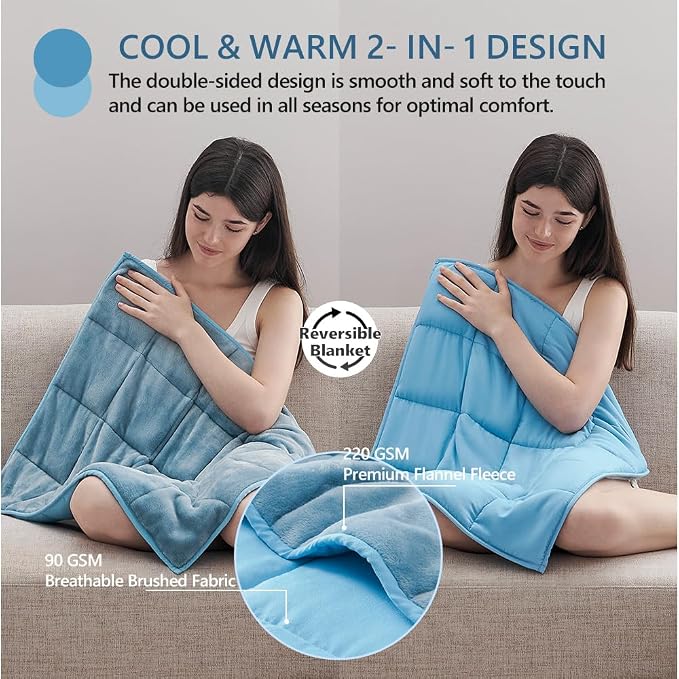 L'AGRATY Weighted Lap Pad 7lb: Small Weighted Blanket - Image 2