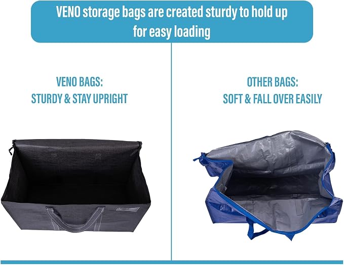 VENO 10 Pack Moving Bags, Heavy Duty, Moving Boxes Alternative, Packing Storage - Image 4