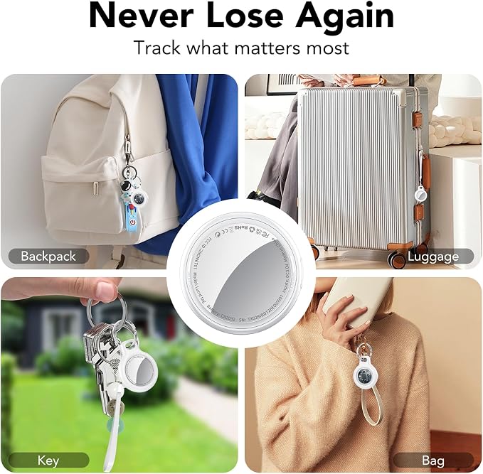 2025 New Air Tracker Tags-3 Pack, Replaceable Battery, Key Finder and Item - Image 8