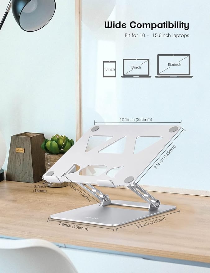 Adjustable Laptop Stand for Desk, Portable Laptop Stand Holder and Riser - Image 6