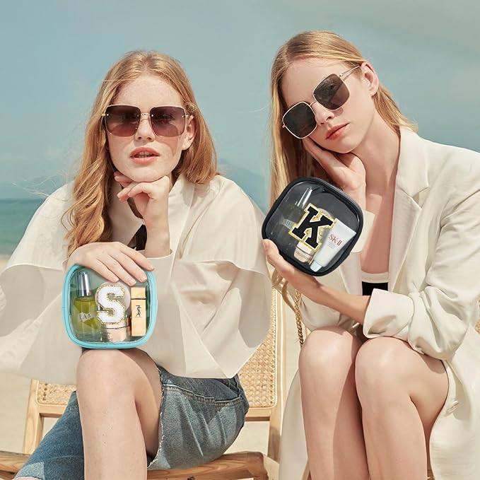 YOOLIFE Initial Makeup Bag Travel Toiletry Bag - Image 2