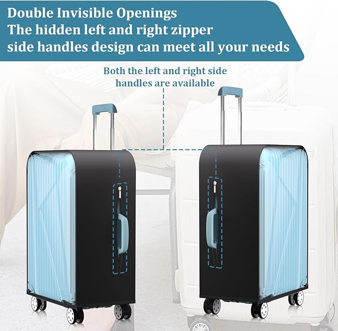Upgraded Transparent TPU Luggage Cover Protector - Image 5