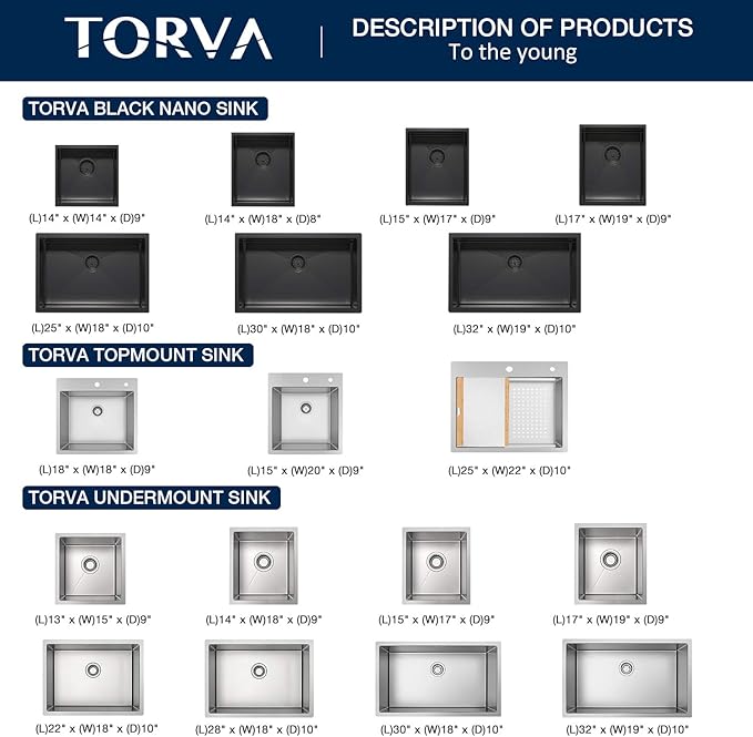 TORVA 32-Inch Undermount Kitchen Sink, Premium 304 Stainless Steel Bar Sink - Image 7