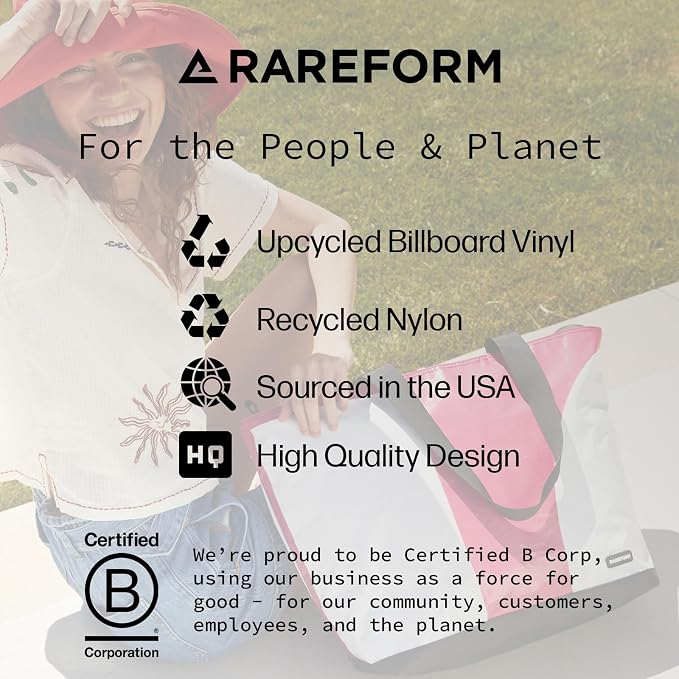 Rareform Large Zippered Blake Tote Bag | One-of-a-Kind, Water-Resistant - Image 8