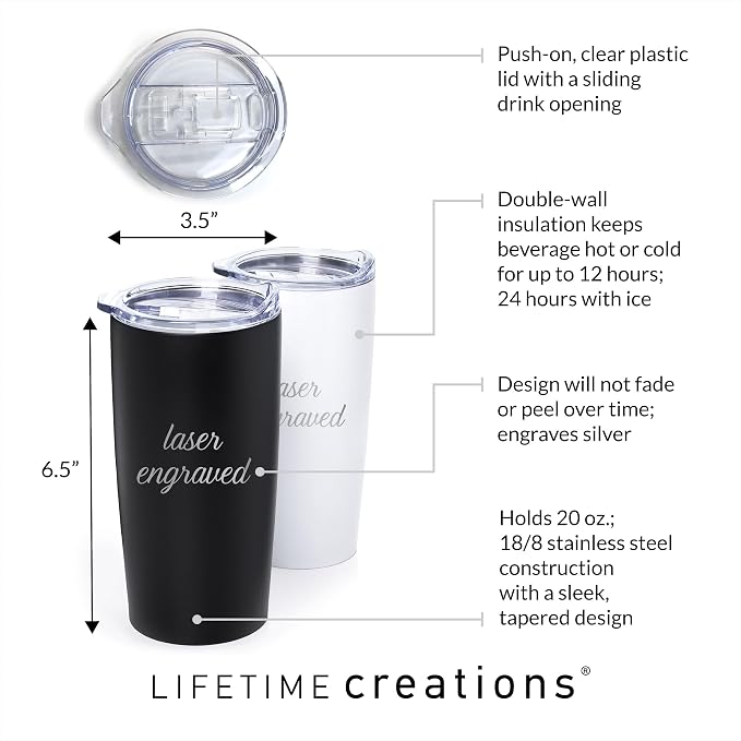 Lifetime Creations Personalized Football Coach Tumbler: Custom Football Coach - Image 7