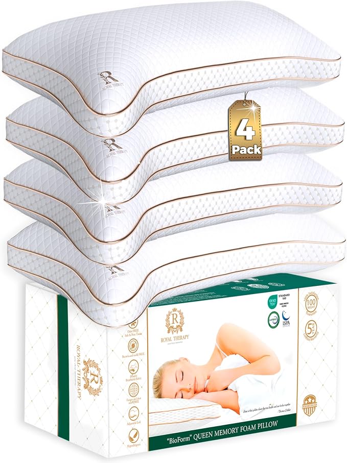 Royal Therapy King Pillows 4-Pack by ROYALTHERAPY