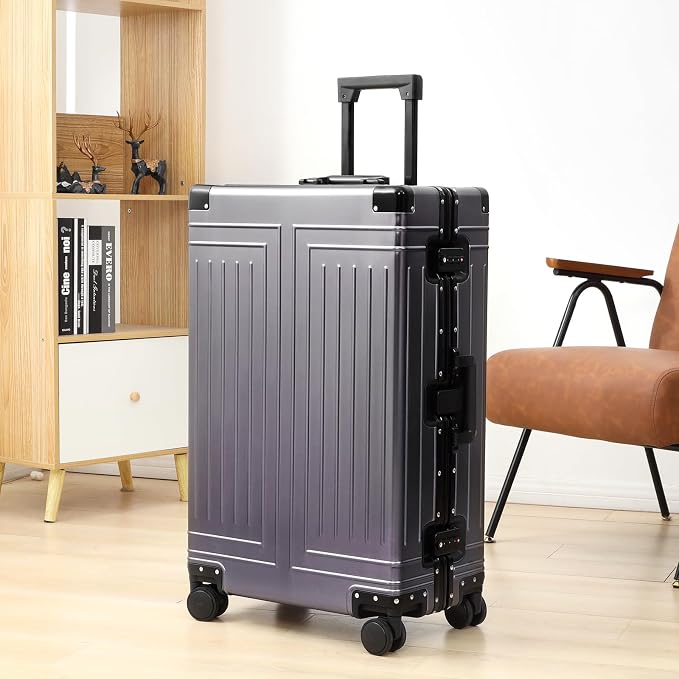 All Aluminum 20/28 Luggage Set，Cut from Whole Aluminum Sheet，22x14x9 Airline - Image 4