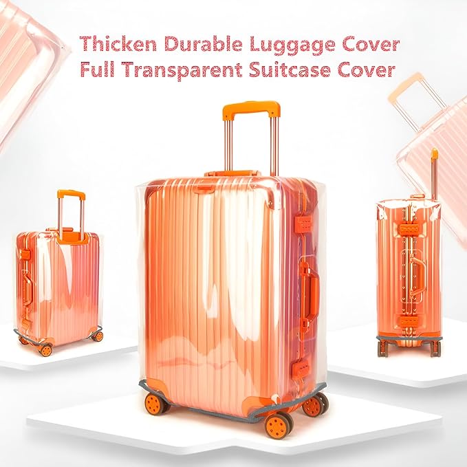 Luggage Cover 28 Inch TSA Approved, Full Clear 3mm Thickness Suitcase Cover - Image 7