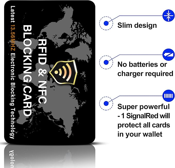 SaiTech IT 5 Pack RFID Blocking Card NFC Contactless Debit/Credit Card ATM - Image 5