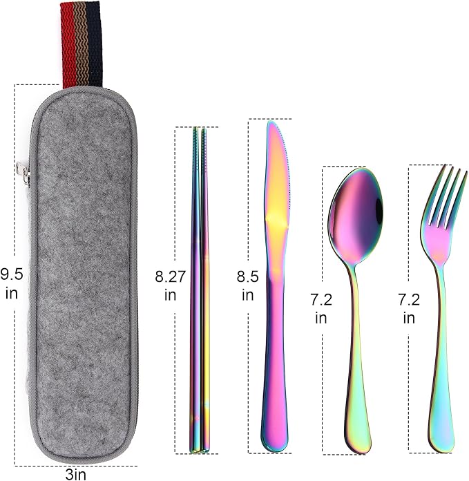DEVICO Camping Utensils, Portable Travel Utensils - Image 7