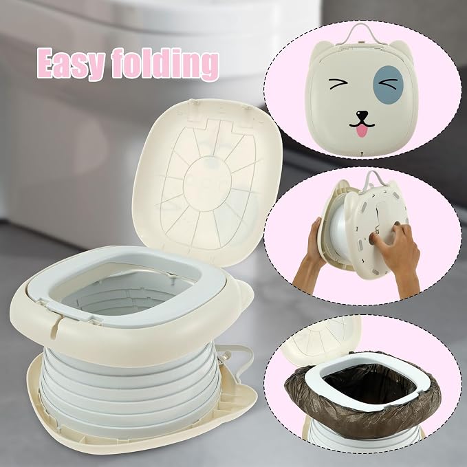Travel Potty Seat for Toddler Portable Potty for Toddler Travel Portable Toilet - Image 3