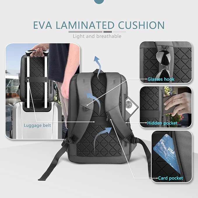 hk Laptop Backpack for Men - Image 5