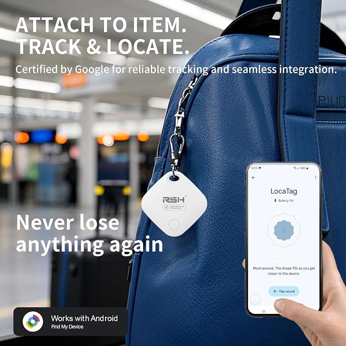 Air Tracker Tag for Android 4 Pack Luggage Tracker Tags Works - Image 4