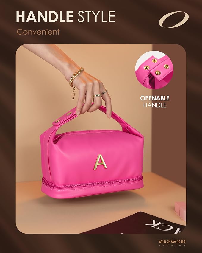 Monogrammed Gifts for Women, Personalized Makeup Bag - Image 3