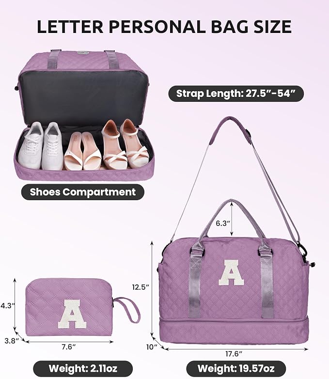 Personalized Gifts-Initial Overnight Bag - Image 3