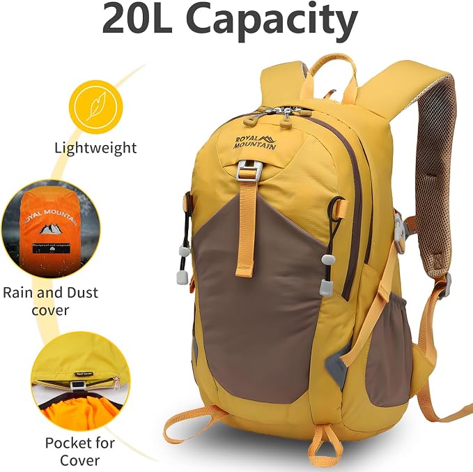 Small Hiking Backpack, 20L Lightweight Travel Backpacks - Image 3