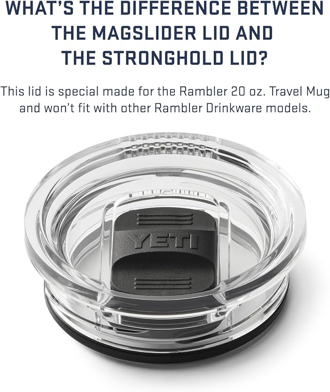 YETI Rambler 20 oz Travel Mug, Stainless Steel, Vacuum Insulated - Image 6