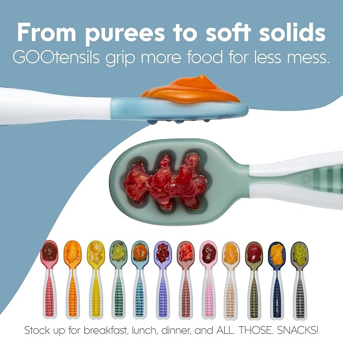 NumNum Baby Spoons Set, Baby Essentials Pre-Spoon GOOtensils - Image 5