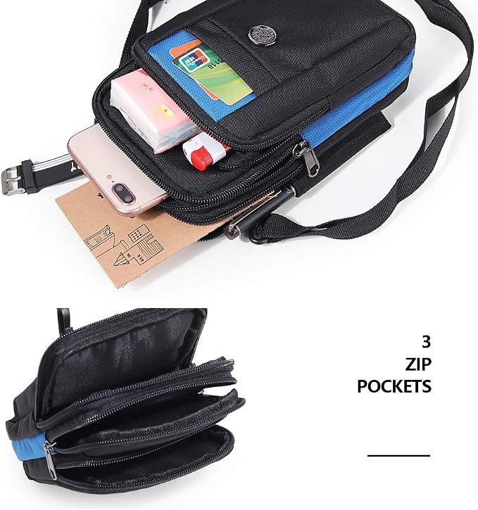 Senient Wolf Waterproof Nylon Multifunctional Phone Crossbody Bag - Image 5