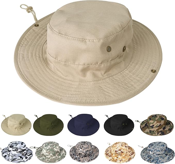 Sun Hats for Men Women Boonie Hat Foldable Fishing Hat UPF 50+ Bucket Hat for by ZOORON