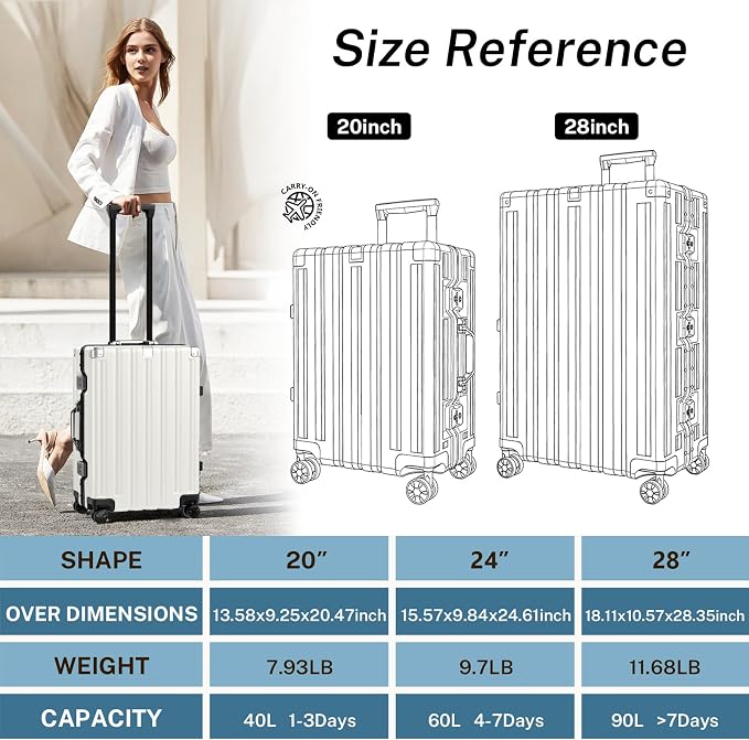 Krute Carry On Luggage Noble TSA Airline Approved Suitcase - Image 7