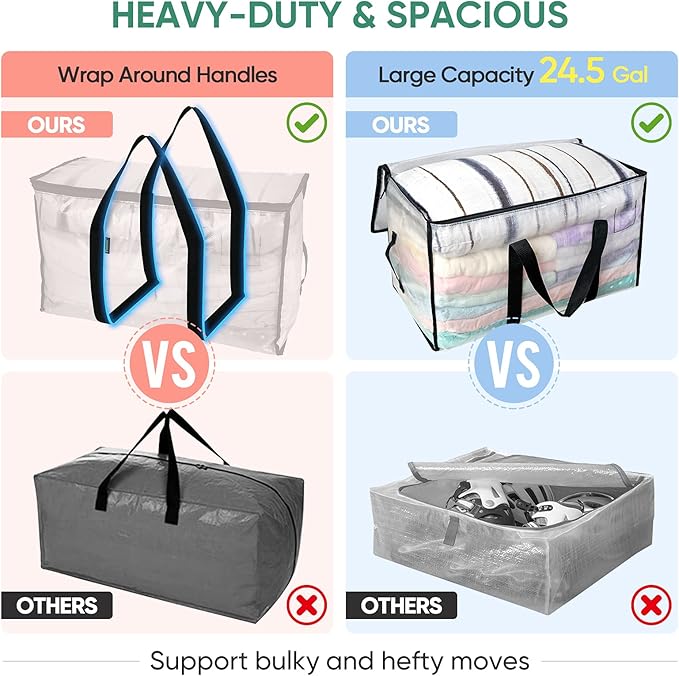 BALEINE 2-Pack Oversized Moving Bags - Image 4