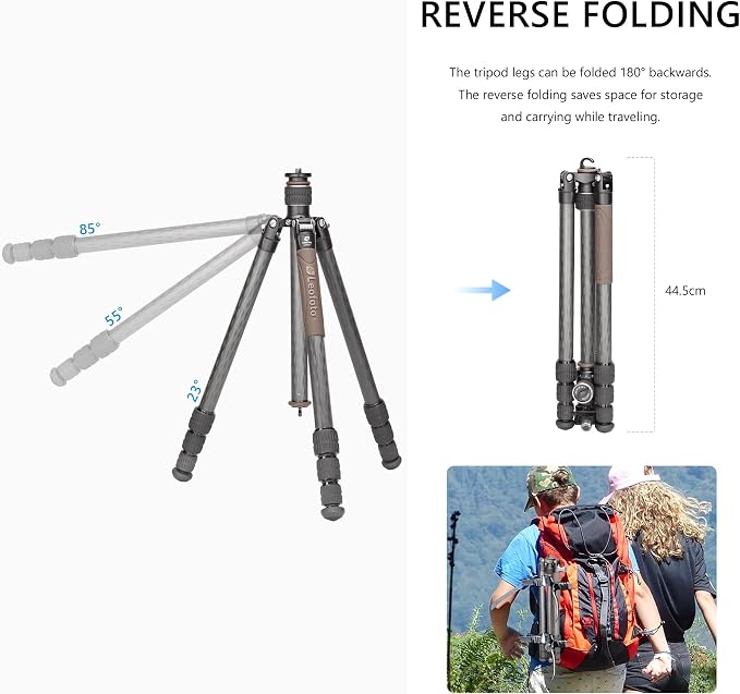 Carbon Fiber Lightweight Travel Tripod - Image 3