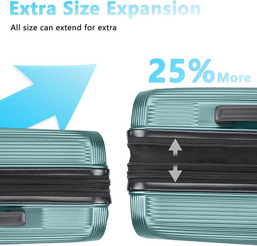 28 Inch Luggage with Spinner Wheels, Lightweight Expandable PC Hardside Large - Image 2