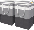 HomeHacks 2-Pack Large Laundry Basket, Waterproof, Freestanding Laundry Hamper by HomeHacks
