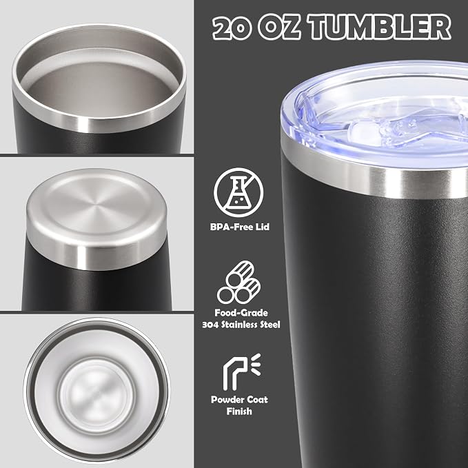 20oz Tumbler Stainless Steel Tumbler Cup - Image 3