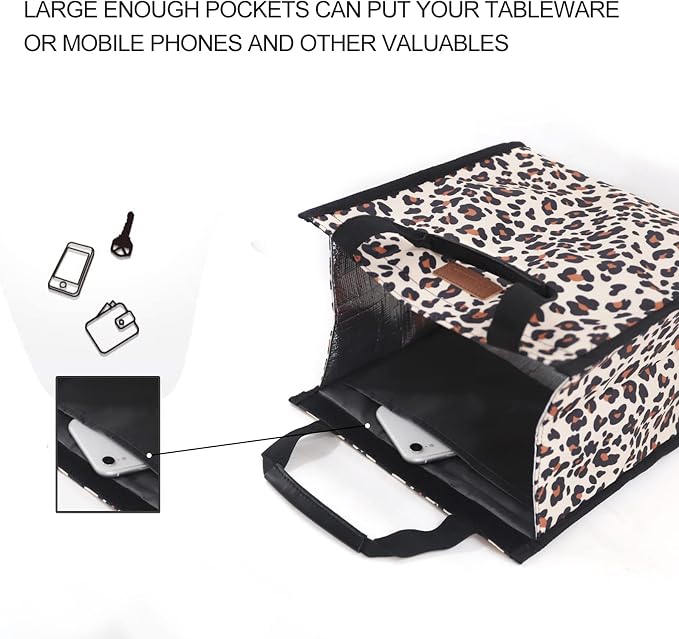 Lunch Bags for Women Insulated Reusable Lunch Tote - Image 5