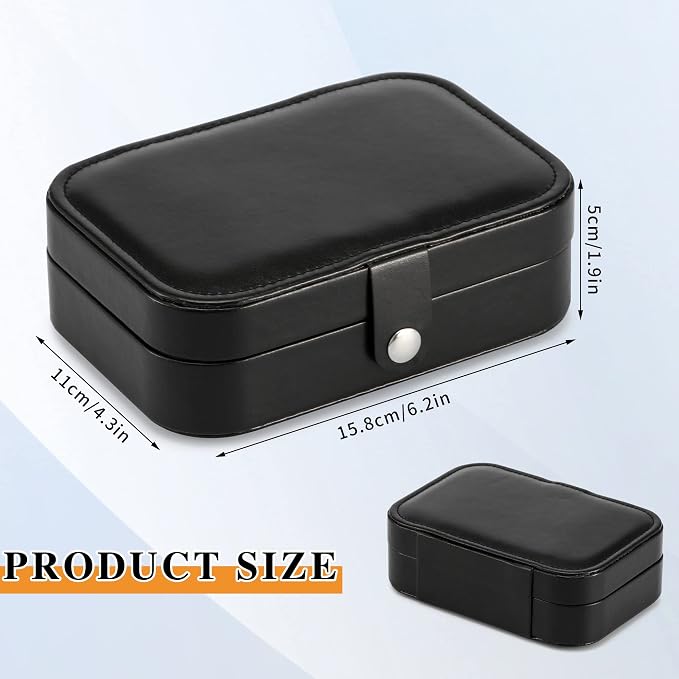 Travel Jewelry Box, PU leather Small Jewelry Organizer - Image 2
