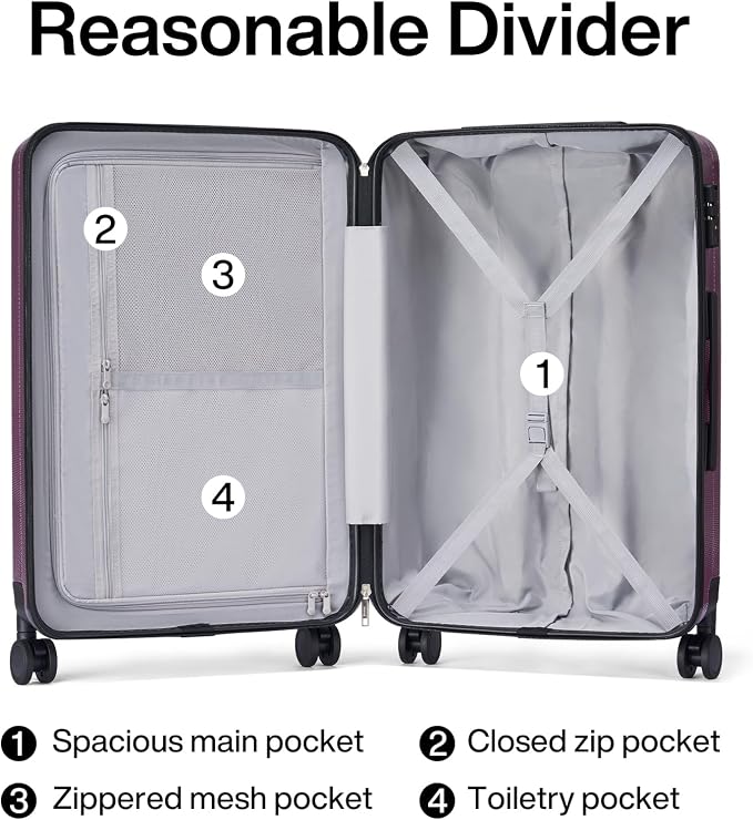 Hanke Luggage Sets 2 piece Carry On Luggage - Image 5