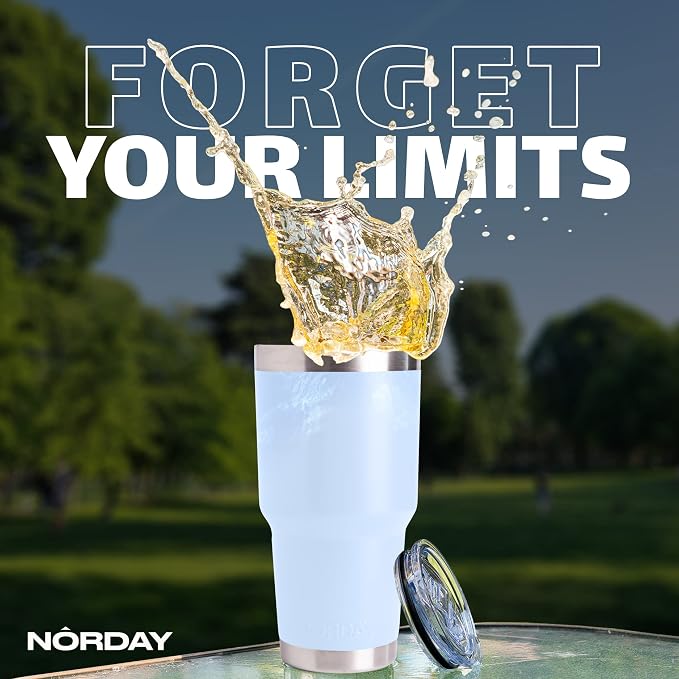NORDAY | Tumbler with Lid - 30oz - Sky Insulated Tumbler - Stainless Steel - Image 7