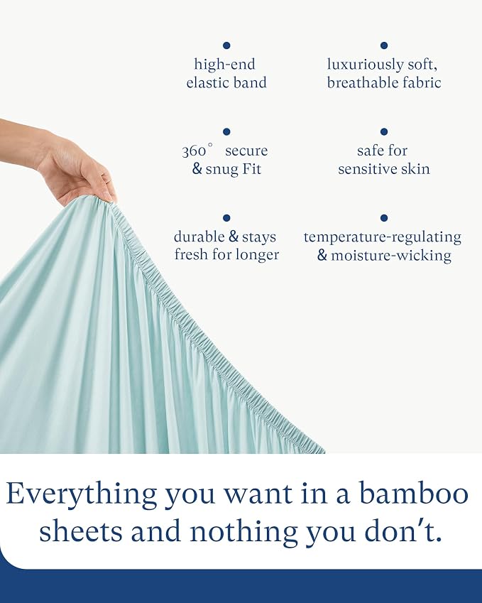 PurComfy Supersoft Fitted Bassinet Sheets, Premium Bamboo Viscose Cradle Sheets - Image 7