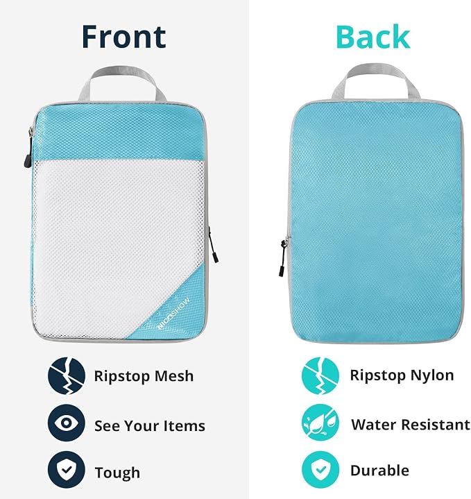 Compression Packing Cubes 6 Set, Compressible Space-Saving Packing Cubes - Image 6